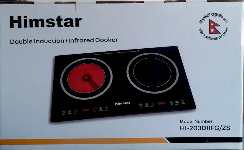 Himstar Double Burner Induction+Infrared Cooker 2200W+2200W