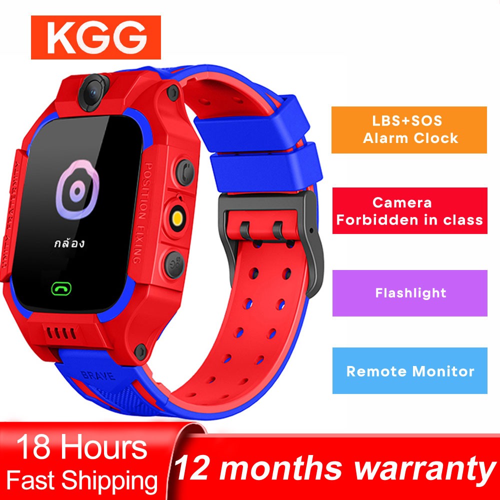 Brand new 2G Kids Smart Watch Phone Math Game LBS SOS Position Camera Children Call Back Children Waterproof Clock Baby Christmas Gifts
