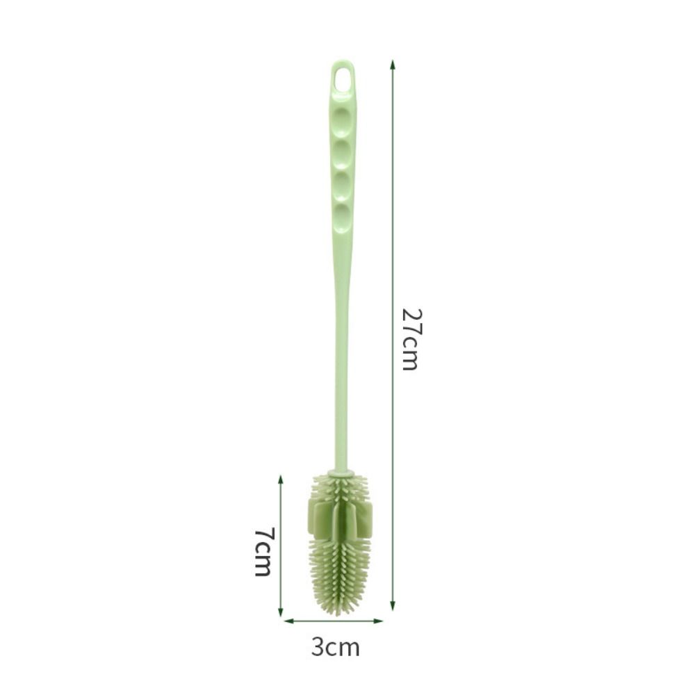 Cleaning Supplies Silicone Cup Brush Multipurpose Portable Cup Scrubber Long Handle Glass Cleaner Tea Stain Removal