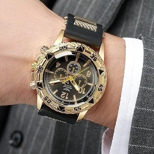 【Quality certifications】Quartz Green Water Ghost Oversized Men's Stylish Fully Automatic - image 1