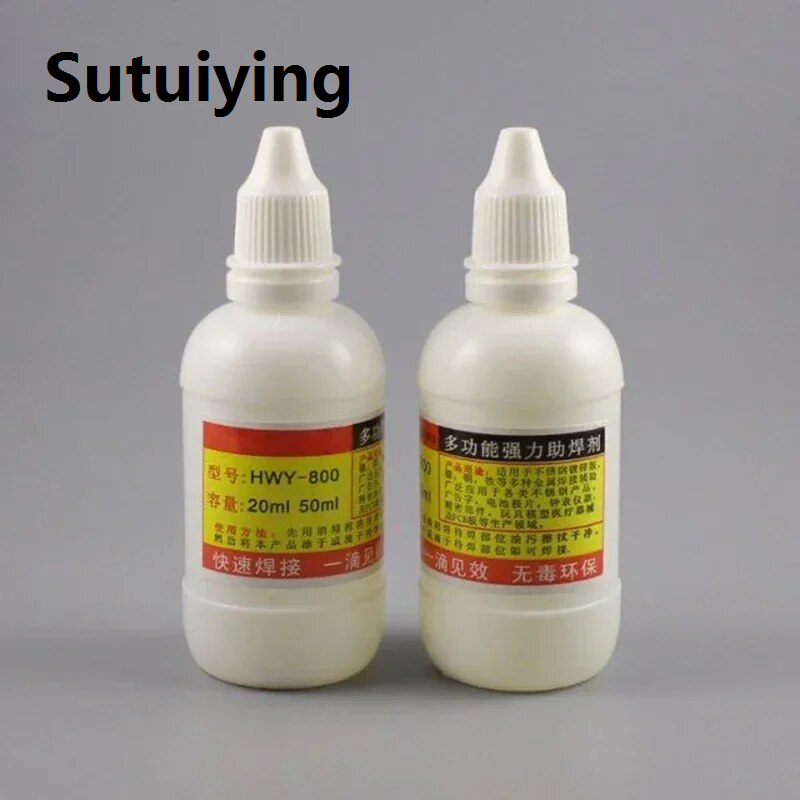 Sutuiying solder paste 1PC 10ml Stainless Steel Liquid Flux Soldering Non-toxic Copper Paste Flux Liquid Solders Tool Quick Weldinghand tools