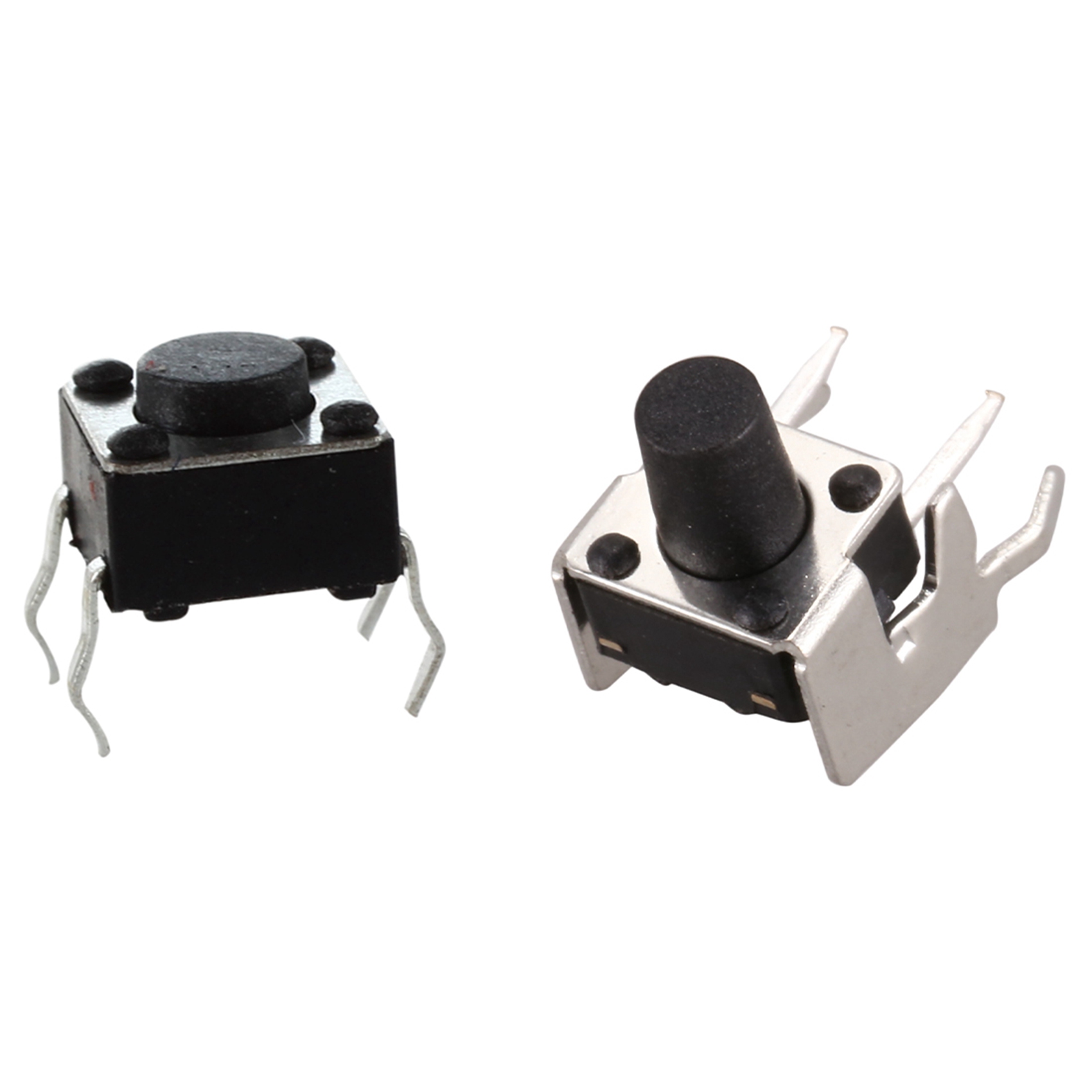 NAMUNY 120 Pcs Momentary Right Angle Tactile Tact Push Button Switch, 100 Pcs 6X6X4.5mm & 20 Pcs 6 X 6 X 8mm
