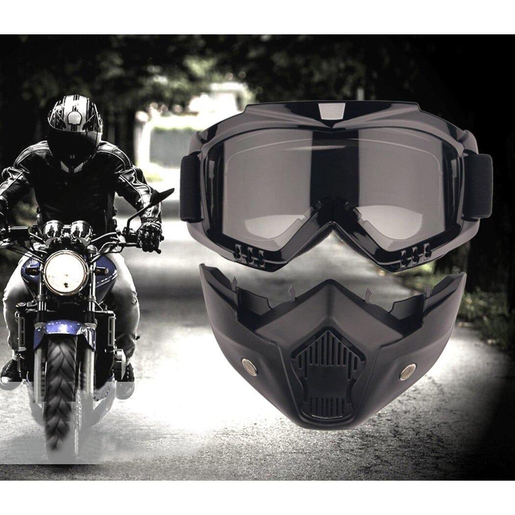 Beon Modular Goggles With Mask /Shield Visor Lens Glasses For Open Face Helmet Motorcycle Helmet /Motocross Googles