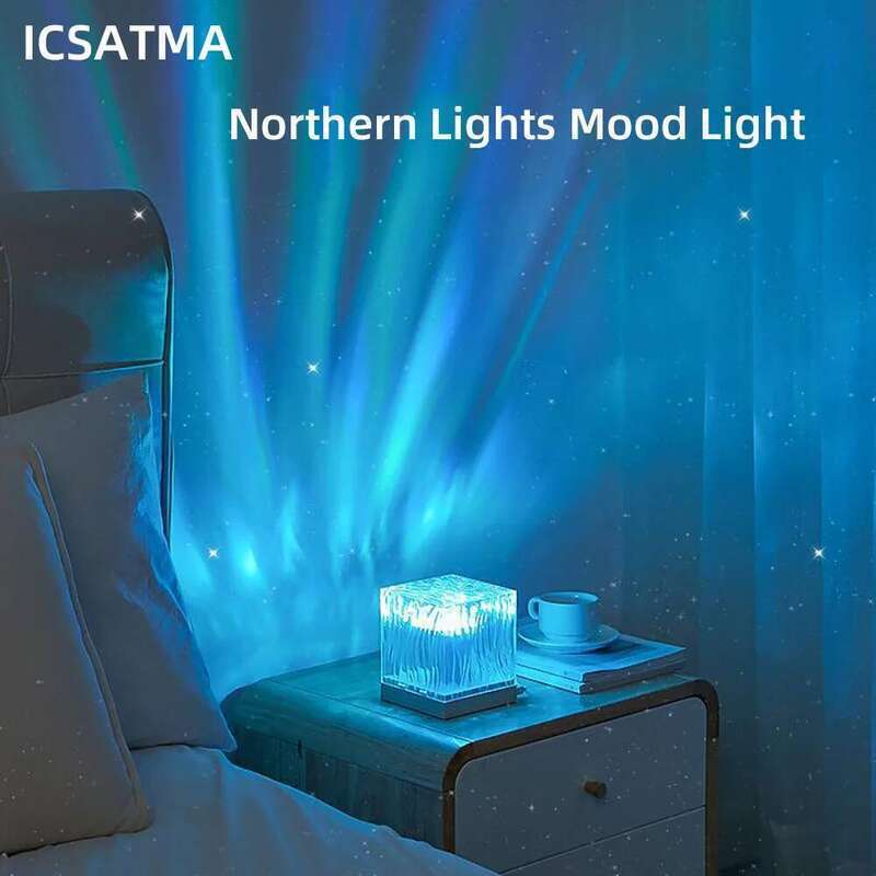 New Northern Starry Sky Ocean Projector Lamp Bar Party Atmosphere Decoration Night Light Holiday Gift