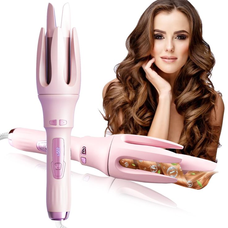 Automatic Hair Curler | Self-Spiraling Rotating Curler with Digital Temperature Control | Premium Quality Hair Styling Tool