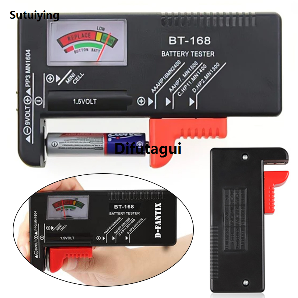 Difutagui BT-168 /BT-168D Battery Analyzer Universal Battery Testing Meter New Affordable style Battery Checker Volt Measure for C D AA AAA 9V 1.5V Button Cell