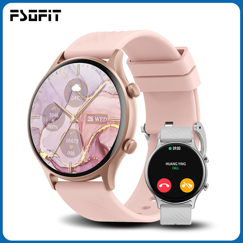 FSOFIT 1.39 Bluetooth Call Smart Watch Women Sports Fitness Tracker Watches IP67 Waterproof Smartwatch for Android IOS Phone