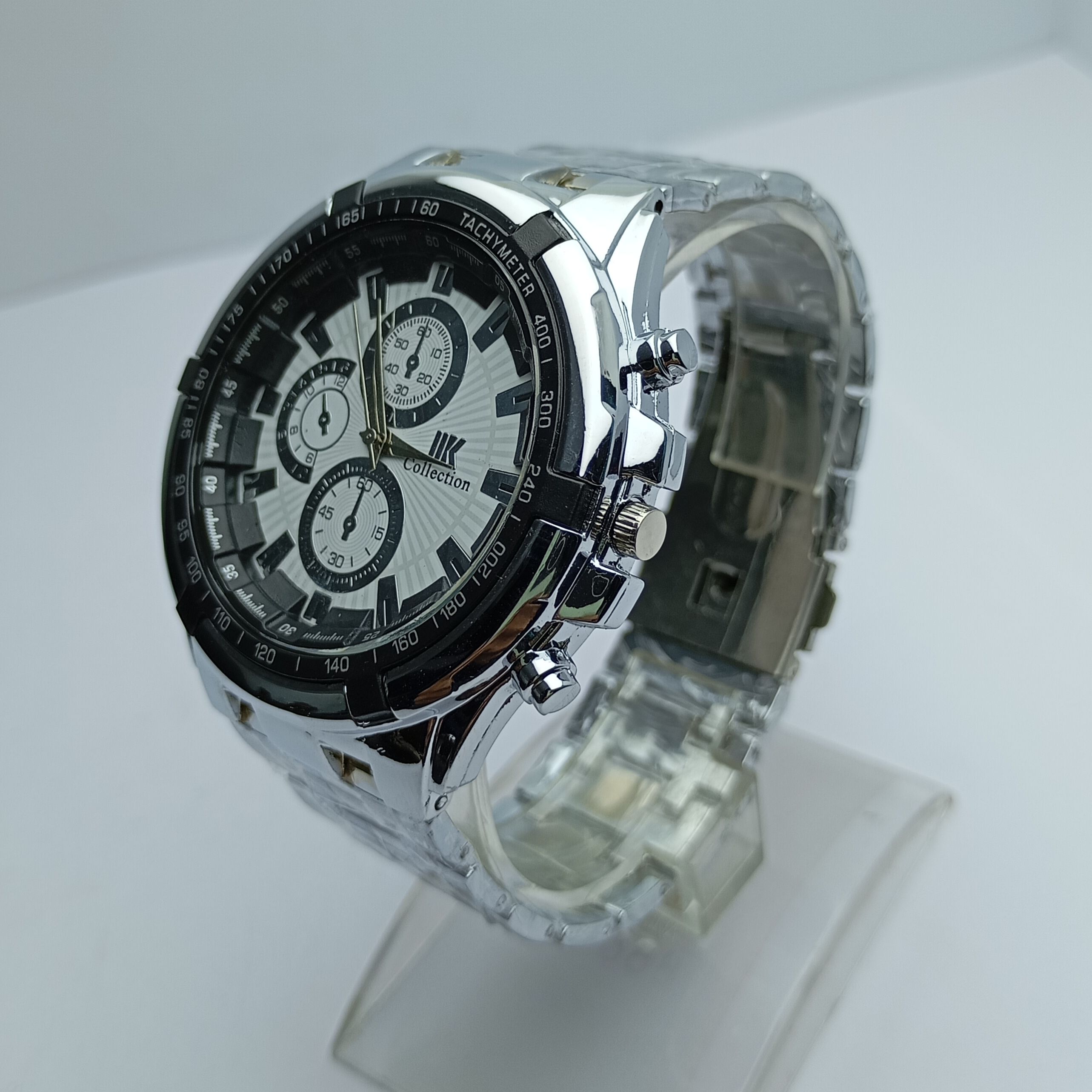 New Design Round Dial Stainess Steel Silver Color IK Collection Fashionable Watch For Men - Best Supplier
