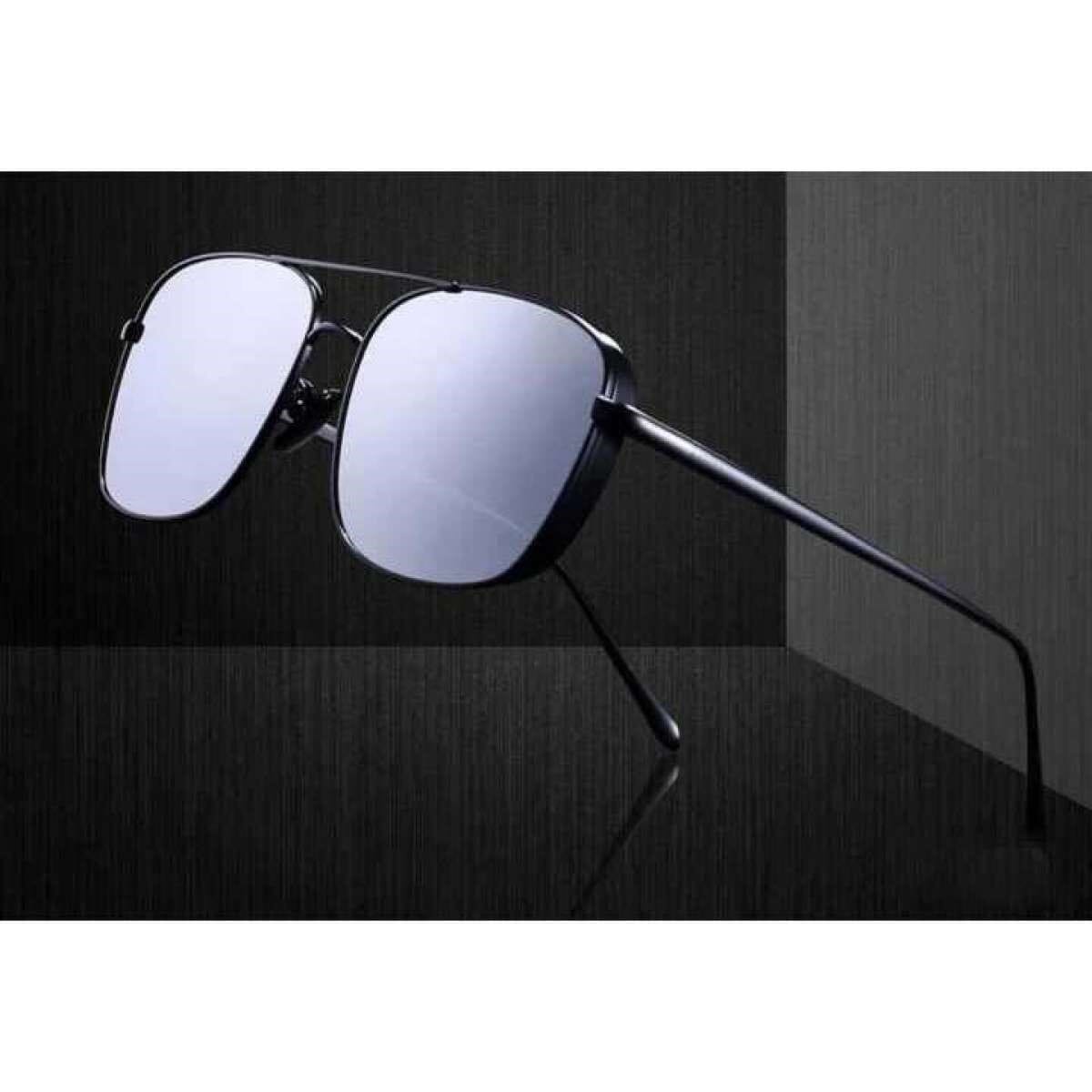 New In Town Men's Sunglasses for Men - Black | Fashion Rectangle UV Protection Full Rim Sunglasses For Men