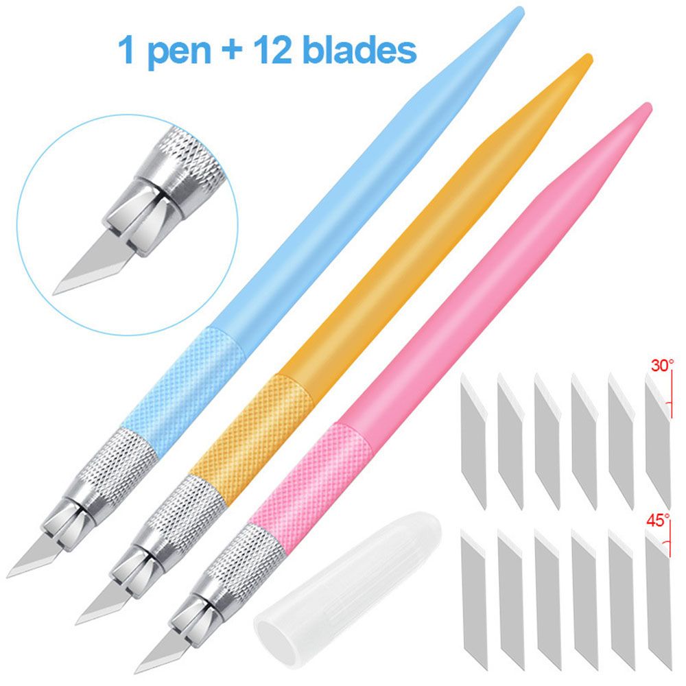 Fabric Carving Portable Knife Leather Hand Account Tape Craft Cutting Tool Blade Paper Cutter Precision Art Knife Pen
