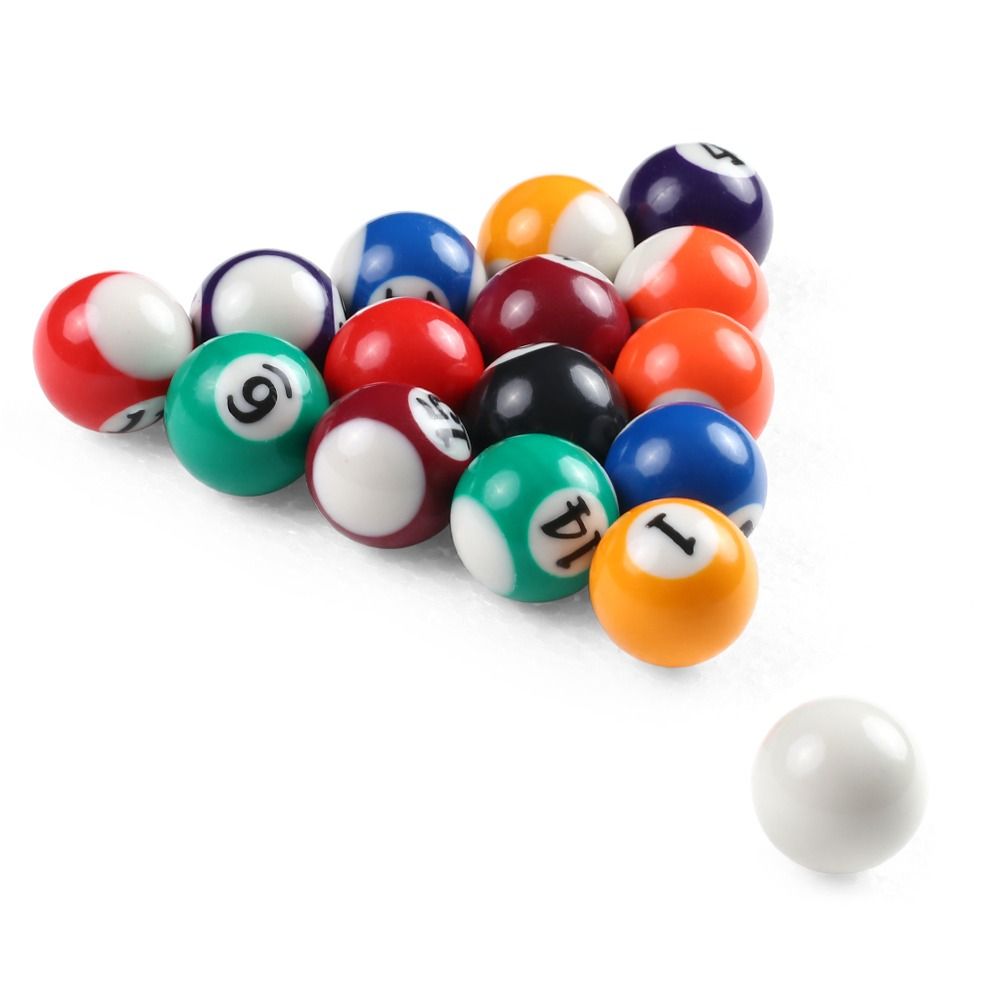 Portable 25/32/38mm Children Billiards Balls Table Balls Multifunctional Small Pool Cue Balls Training Ball Resin Material Mini Pool Ball Game Rooms