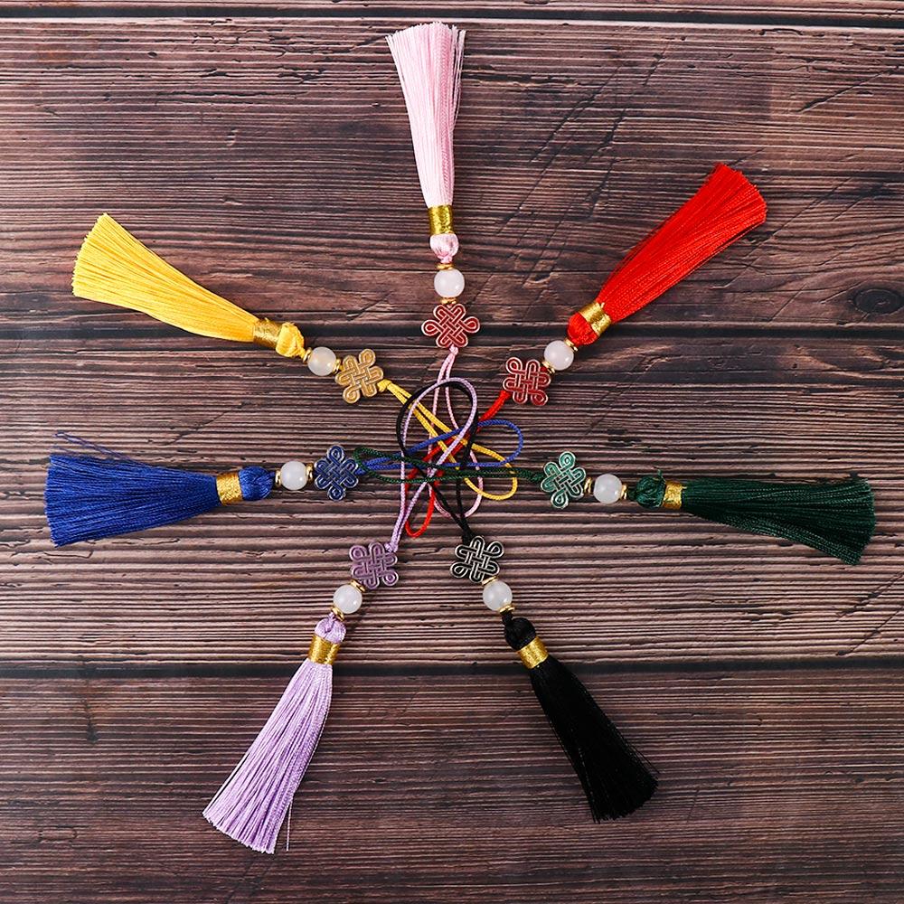 Key Chains Home Decor Car Key Accessories Element Accessories Chinese Style Chinese Traditions New Year Decoration Chinese Knot Tassel Ornaments Tassel Phone Pendant Ornaments