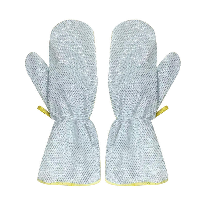 1/5Pairs Housework Cleaning Gloves Steel Wire Dishwashing Gloves Waterproof Brush Oil Bowl Artifact Household Cleaning Glove
