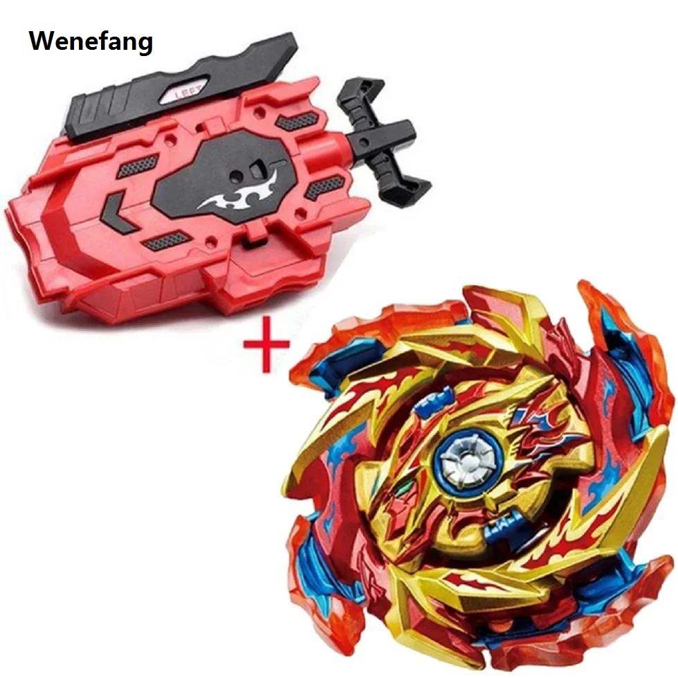 Wenefang NEW Beyblade Burst Sparking With Launcher Metal Booster Fifty percent discount Bay Starter Blade Bayblade Fight Toys Bleyblade