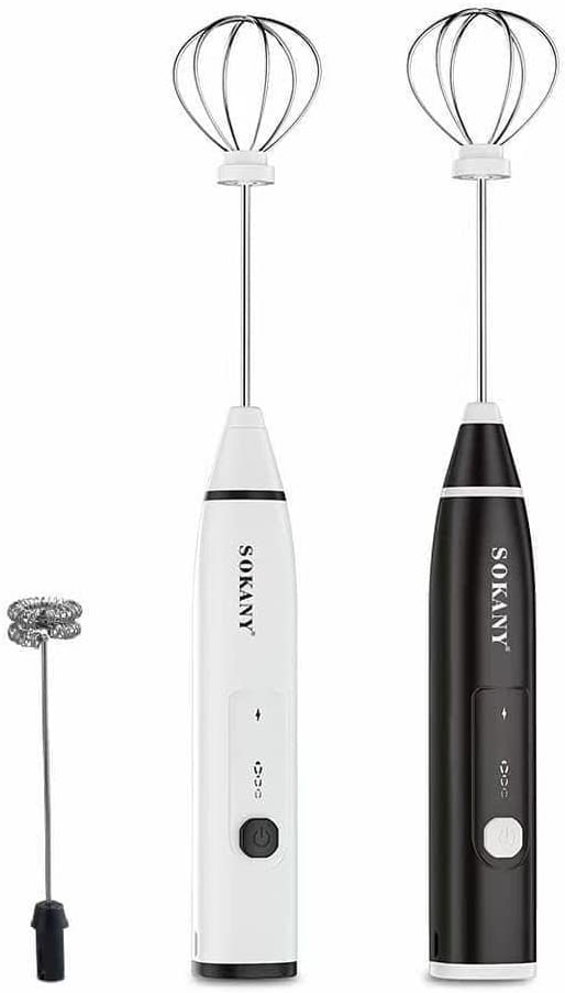 Electric Egg Whisk & Coffe Mixer High Speed Coffee Beater Rechargeable