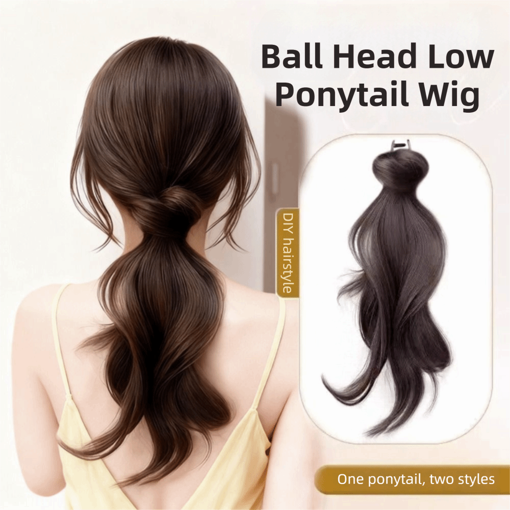 Synthetic New Chinese Style Claw Clip Long Curly Ponytail Natural Fluffy Can Be Tied Ancient Style Hanfu Cheongsam Ponytail Wig
