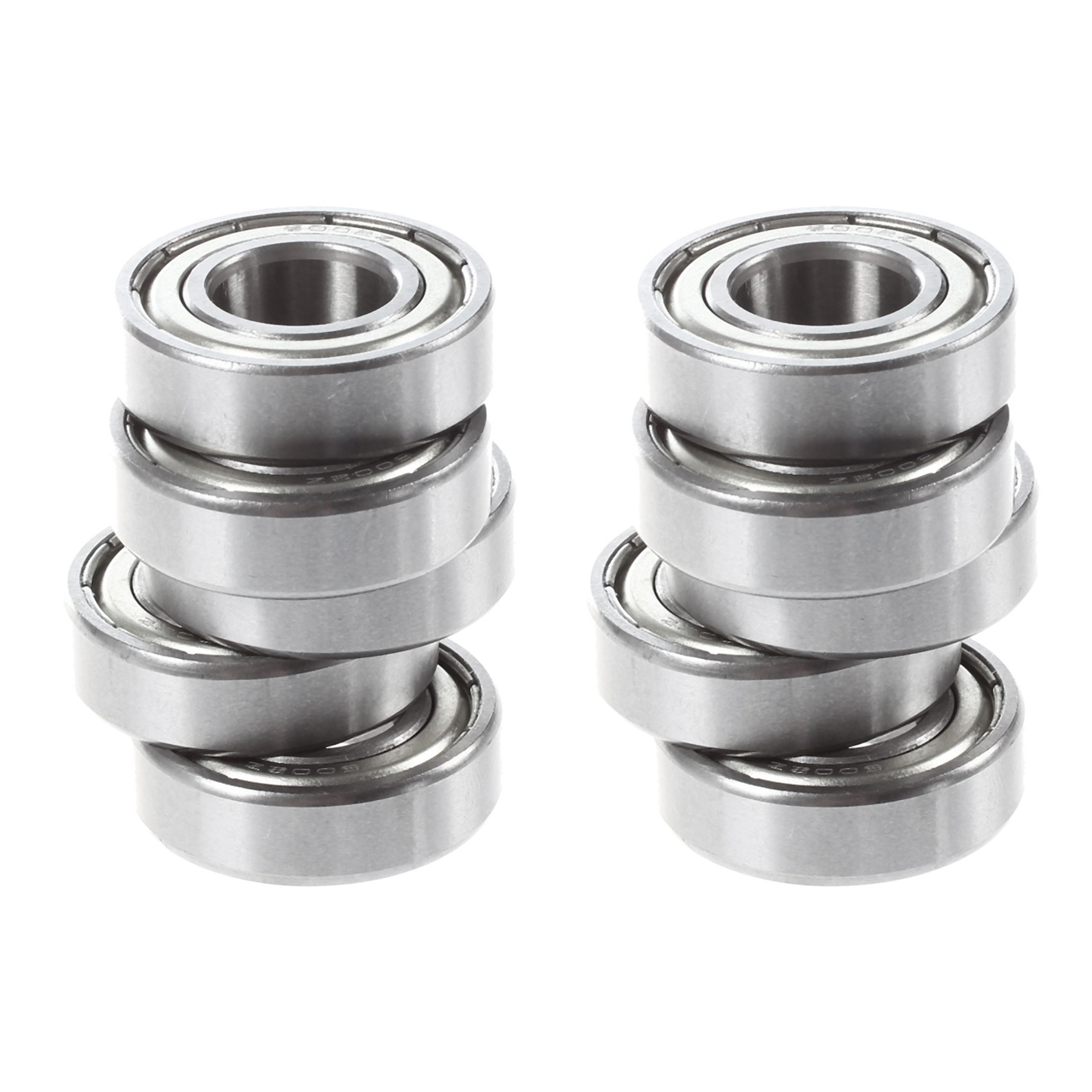 6002Z 15 x 32 x 9 mm Shielded Metal 50 Pcs, Silver