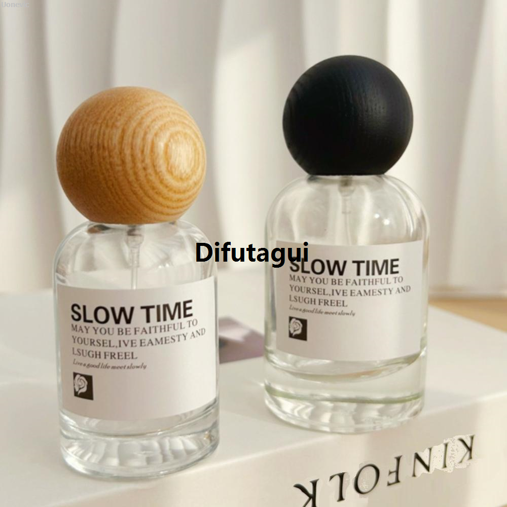 Difutagui Sub Replacement Bottle 50ml Bottle Wooden Top Perfume Bottle 【2025 Version】 Fashion High Grade 30ml Large Capacity Glass Spray Bottle Wooden Cap