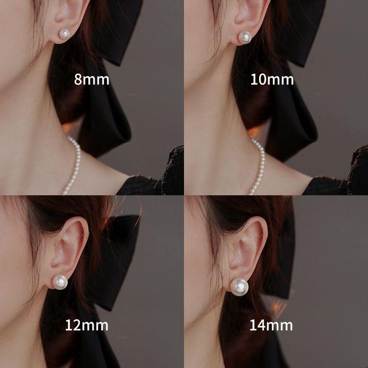 【Special offer】Pearl earrings 2023 new fashion earrings women's high sense simple design fairy earrings sweet niche