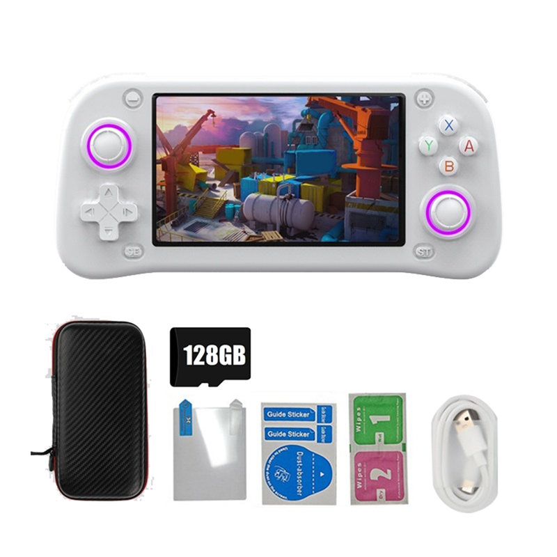 XF43 Retro Handheld Game Console 128G 4.3"IPS Screen Open Source Linux Game Player RK3128 Portable Pocket Video Player B