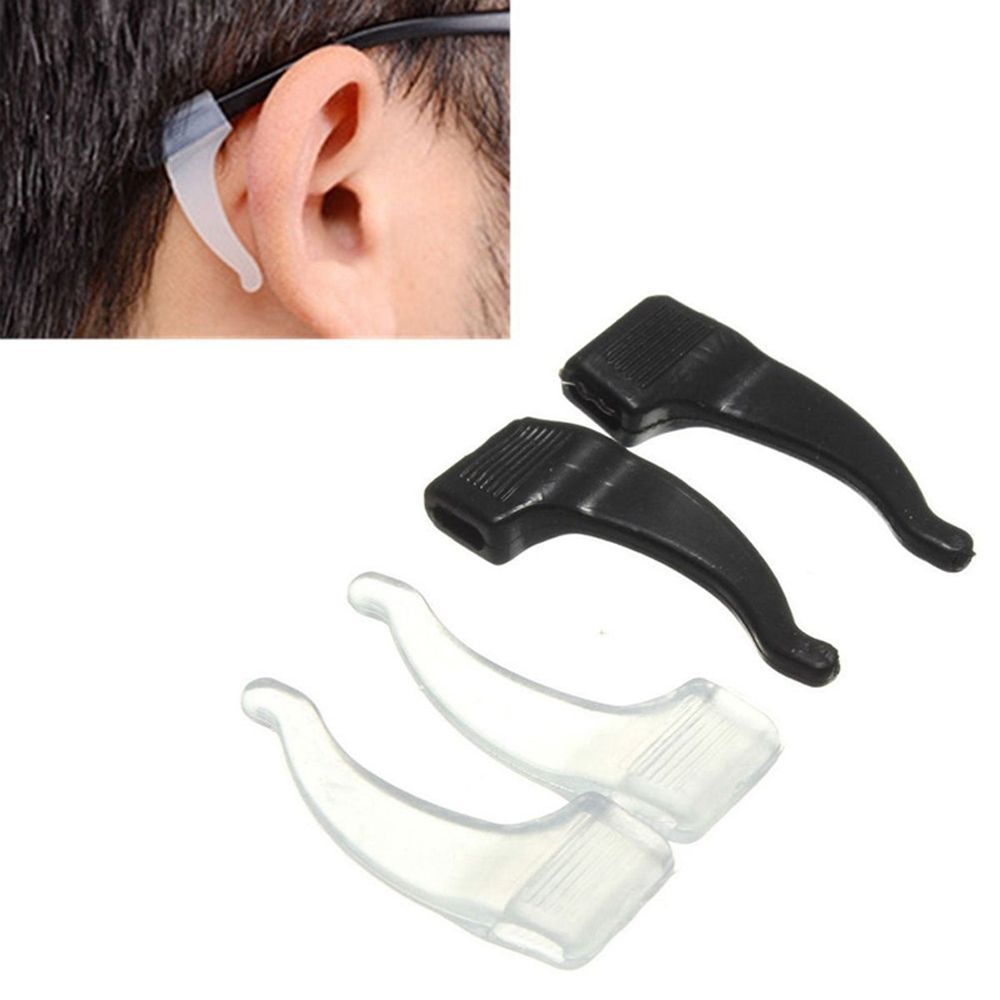 4 Pairs 8 Pcs To Prevent Falling Anti - Slip Glasses Sets Glasses Lock Grip Holders Glasses Accessories Glasses Anti-off Sets Silicone Glasses Ear Hook Anti-slip Ear Hook Sports Eyewear Earhook Eyeglass Ear Hook