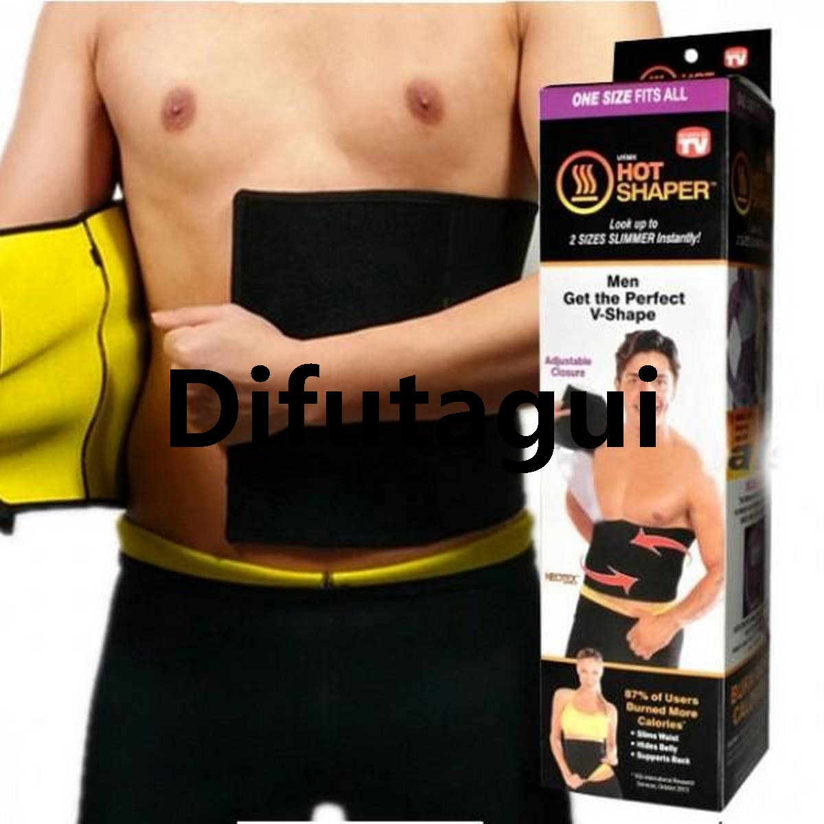 Difutagui , Yoga Slimming Universal Men's and Women's Waist Special Sweat New HotNeotex Slimming Trainer Belt Gym