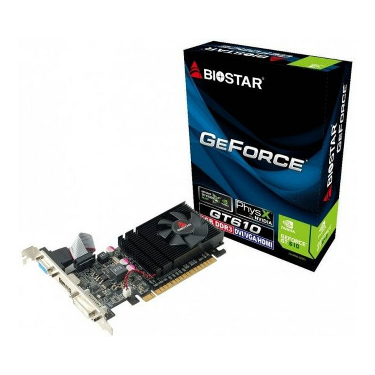 Biostar NVIDIA GeForce GT610 GPU 2GB Graphic Card