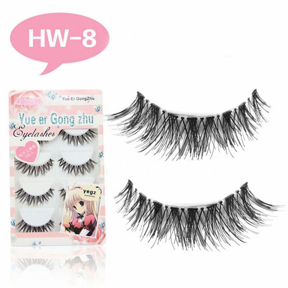 5 Pairs New Long Soft Cosmetic Extension Eye Lashes False Eyelash