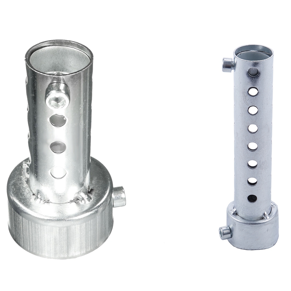 NAMUNY 2 Pcs Silver Motorcycle Exhaust Can Muffler Insert Baffle DB 48mm x 80mm & 48mm x 140mm