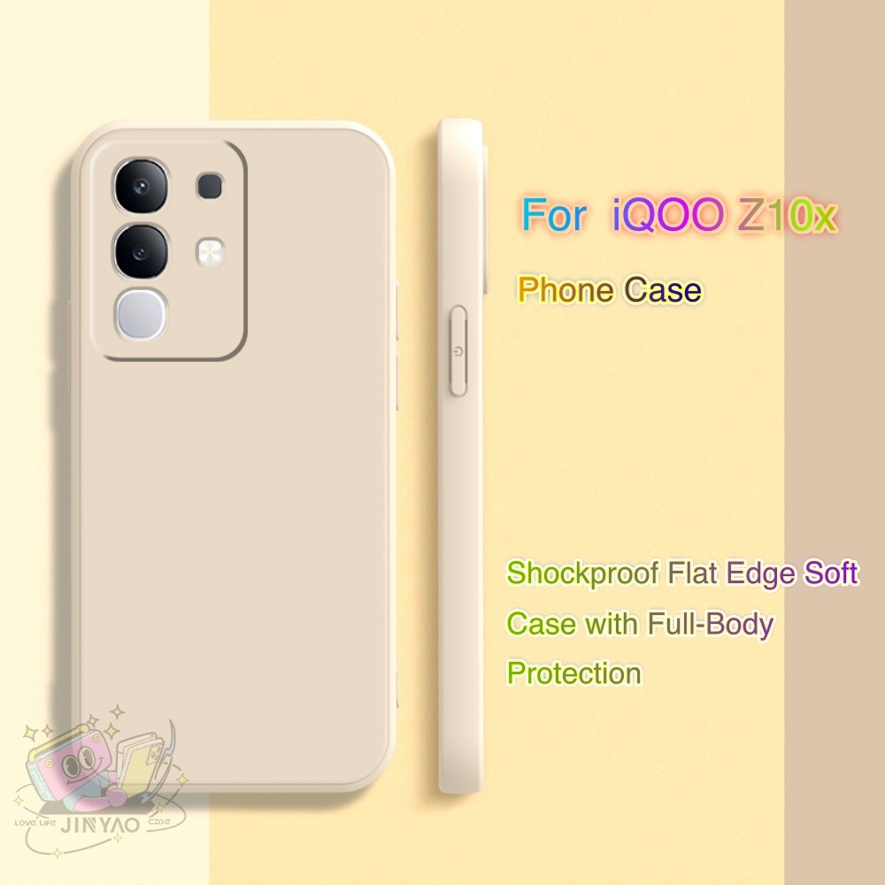 【Skimpy】For iQOO Z10x Phone case Minimalist Stylish Yellow Shockproof Practical Couple Protective Case