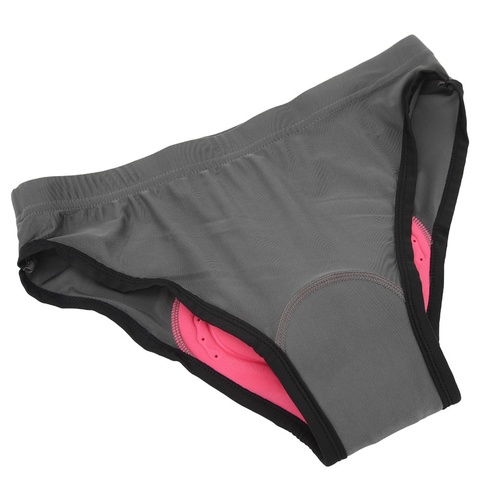Soft Lightweight Women Cycling Underwear Quick Drying Dark Grey Women Bicycle Briefs Shock Absorption Breathable Women 3D Padded Cycling Underwear Women