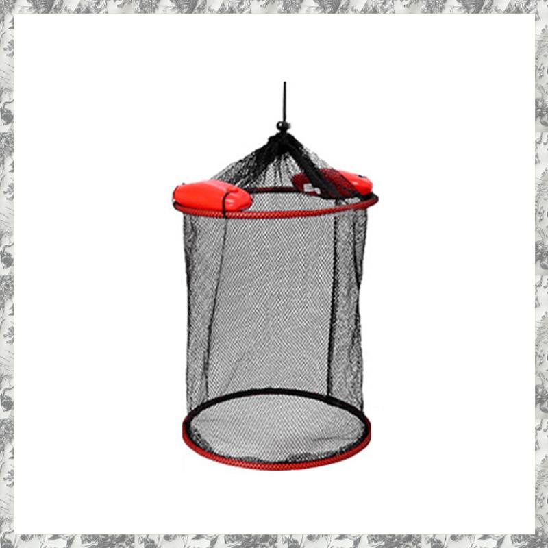Floating Fishing Basket Portable Foldable Small Fish Protection Float Floating Woven Fish Basket