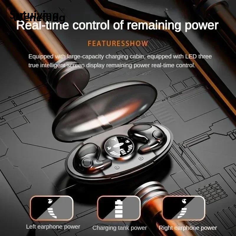 Wenefang Sutuiying NEW Sleep Bluetooth Headphones Noise Cancelling Painless Wireless Hot Selling Fashion Music High Quality Sports Tws 538 Thin Earbuds Digital Display
