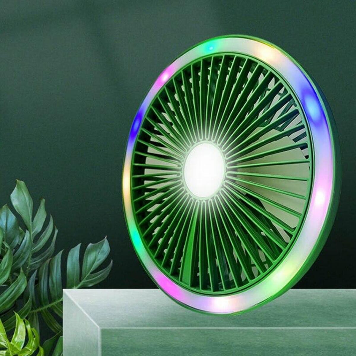Mini Desktop Rechargeable Fan JD-F11 Table / Camping / Lamp / Colorful Fan
