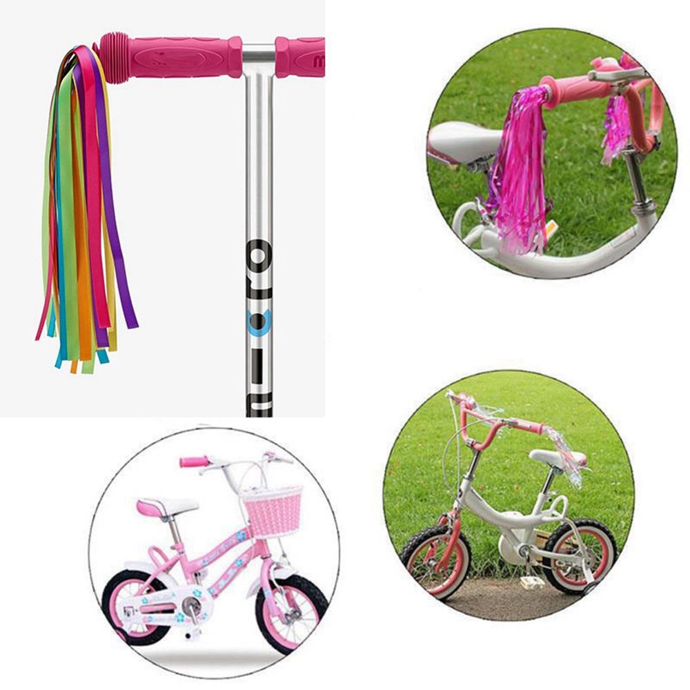 2pcs Gift Cycling Accessories Outdoor Scooter Parts Bike Bicycle Decoration Tricycle Handlebar Tassels Streamers Tassel