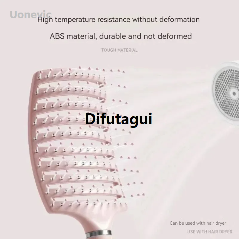 Difutagui Natural hair suitable for long, r CushHairbrush Aiion Comb volumizing anti-hair New style loss massage hairbrush suitable for all hair types: coarse, thin, curly.