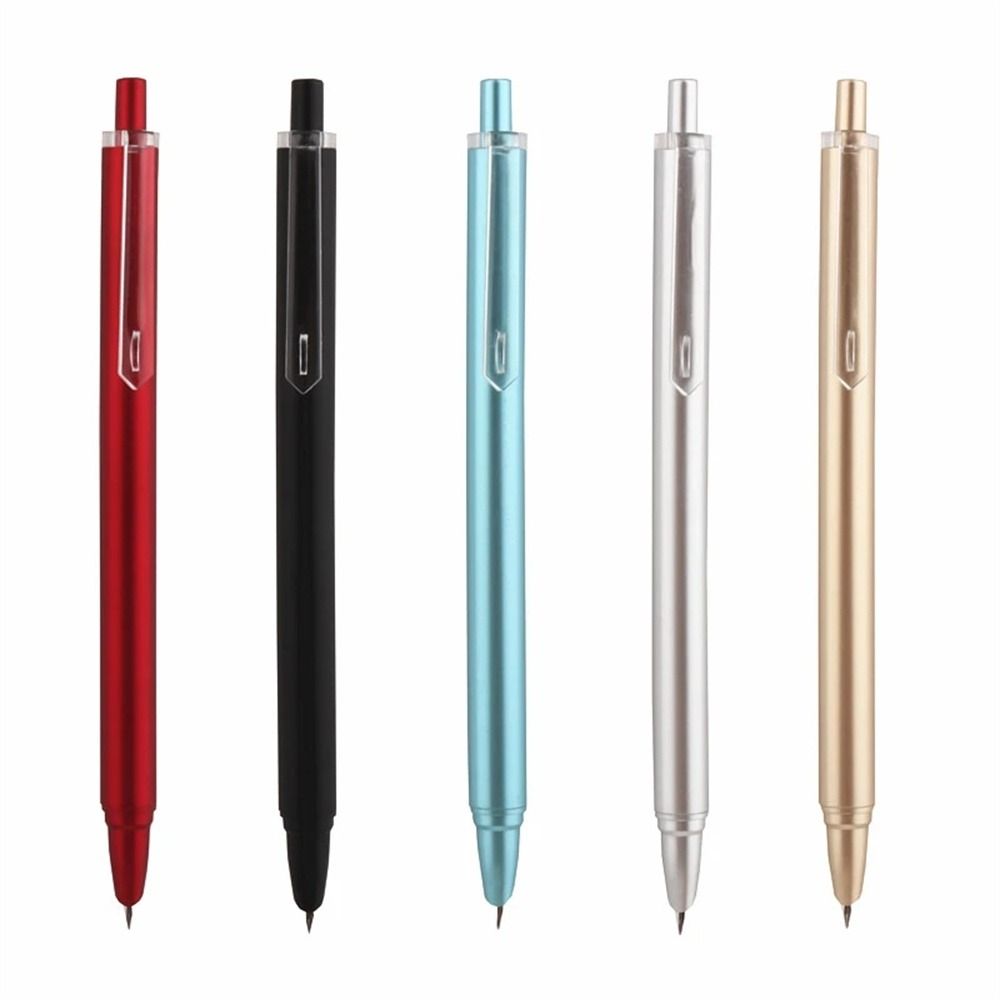 Office Portable Metal Business 0.38mm Student Fountain Pen Retractable Fountain Pen Signature Pen Press Fountain Pen