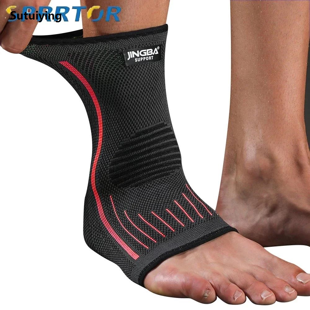 Sutuiying 1Pc Achilles Tendon Support Brace, Plantar Fasciitis Sock, Ankle New Compression Sleeve For Running, Tendonitis and Flat Feet Relief
