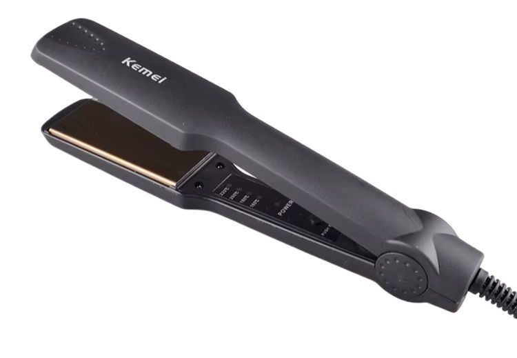 Kemei Professional Fast Warm-Up Tourmaline Ceramic Heating Plate Thermal Performance Hair Straightener Styling Tools