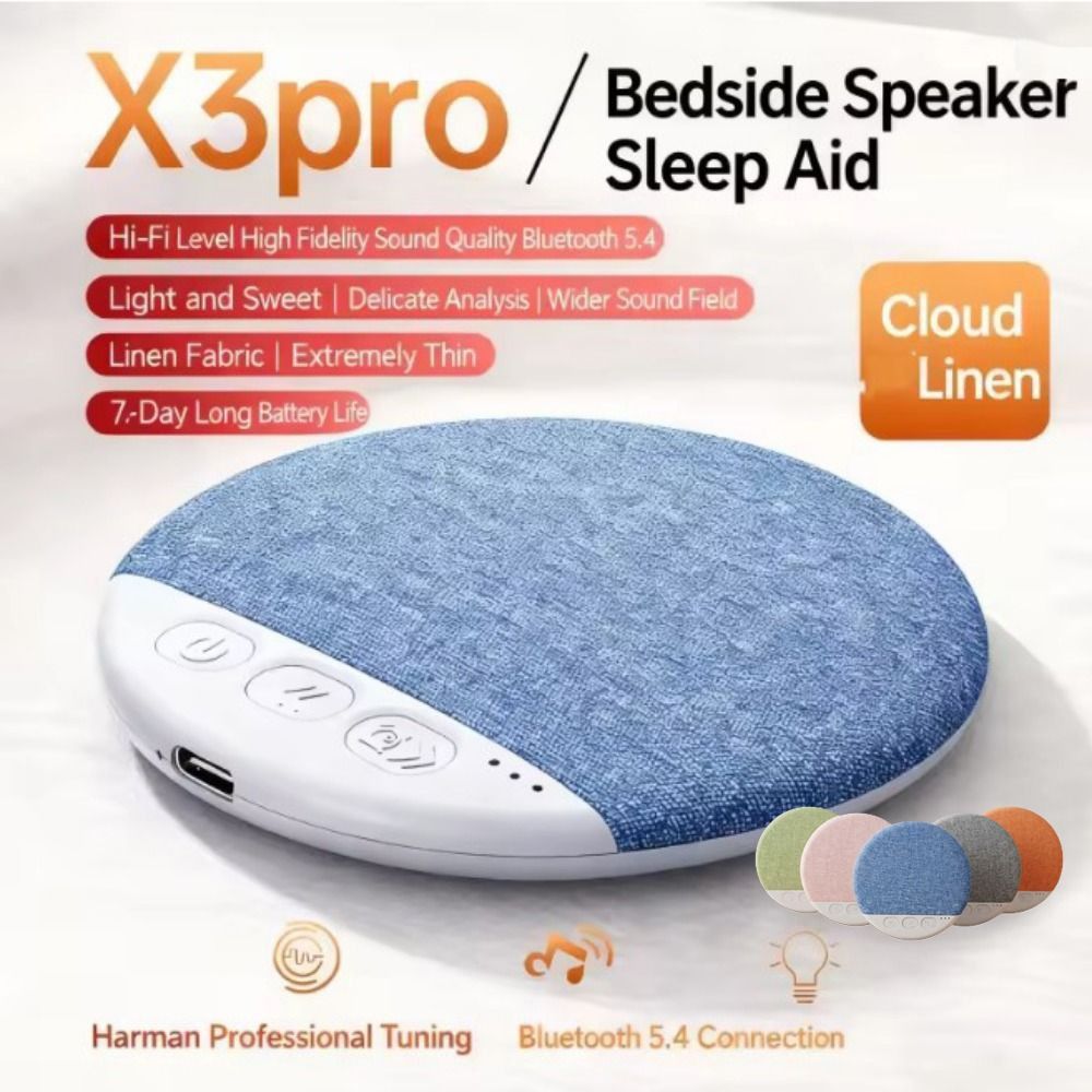 Durable Football Pattern Under Pillow Bluetooth Speaker Ultra-Thin Hi-Fi Sound Quality Sound Machine White Noise Soccer Ball Bedroom Pillow Speaker Listening To Music