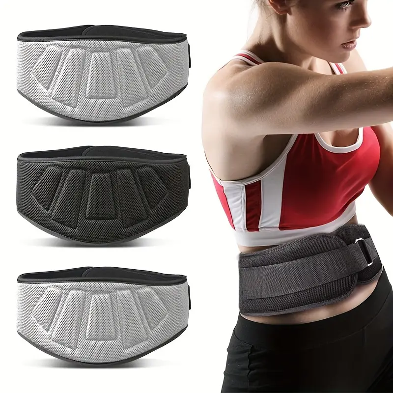 VALEO EVA Weight Lifting Belt, Comfortable Lumbar & Back Support, Auto Locking Weight Belt To Keep Body In Proper Shape, Gym Belt For Squats, Deadlift, Cross Training & Powerlifting