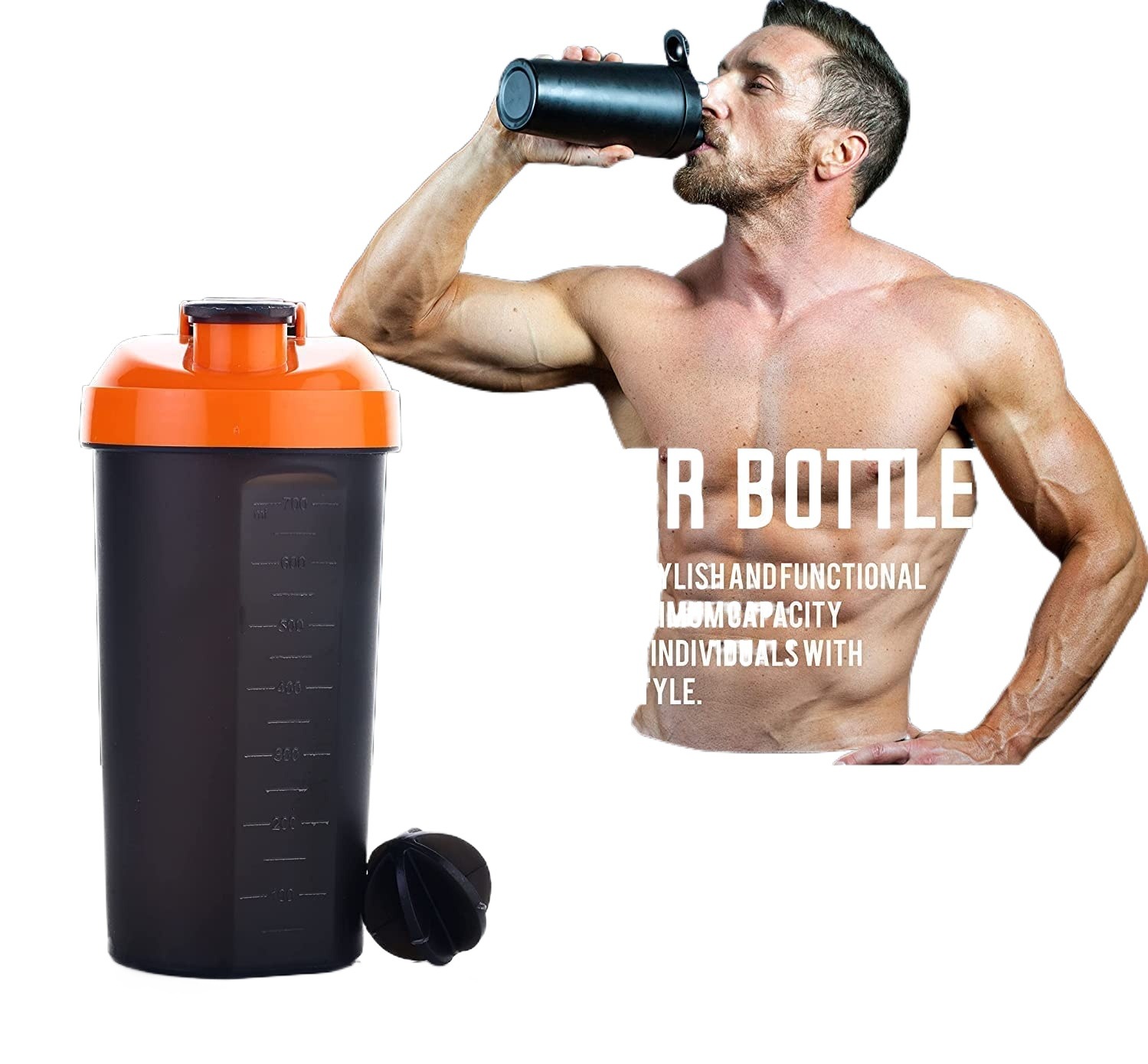 National Gym Protein Shaker Bottle 750ML