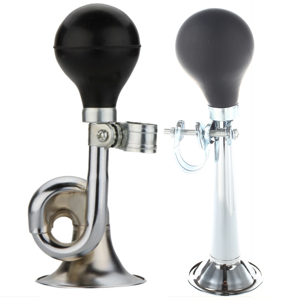 2 Pcs Non-Electronic Trumpet Loud Bicycle Cycle Bike Bell Vintage Retro Bugle Hooter Horn 18CM & 22CM