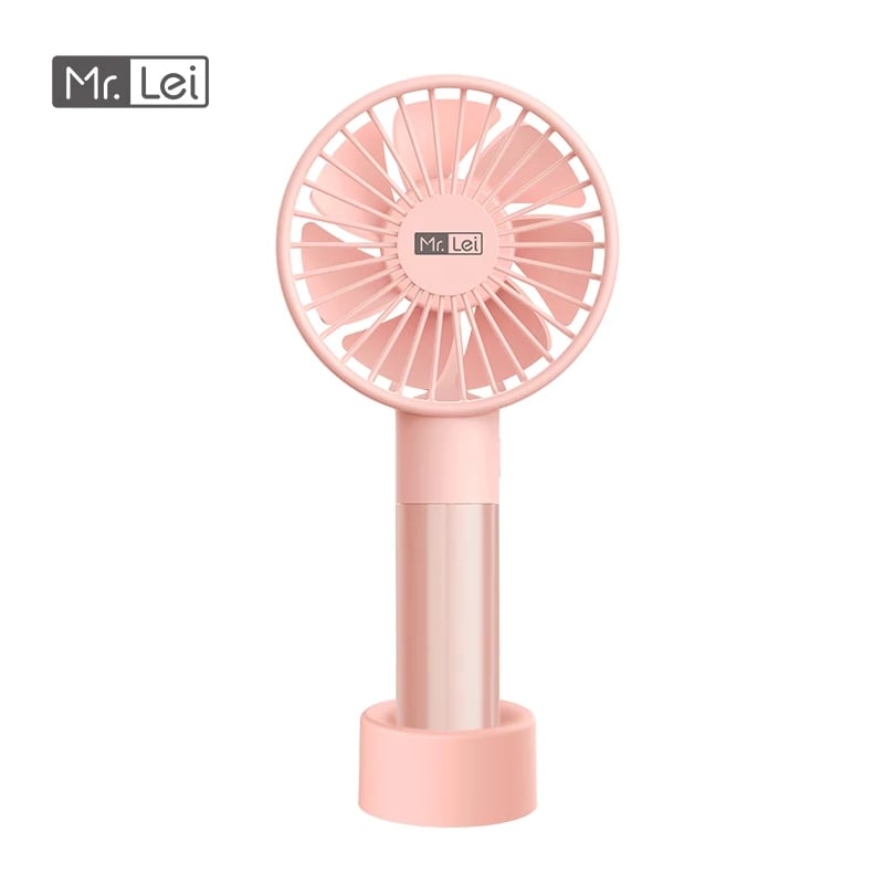 Mini Handheld Fan Portable Personal Desk Table Cooling Fan for Office Room Outdoor Household Traveling With Mobile Stand