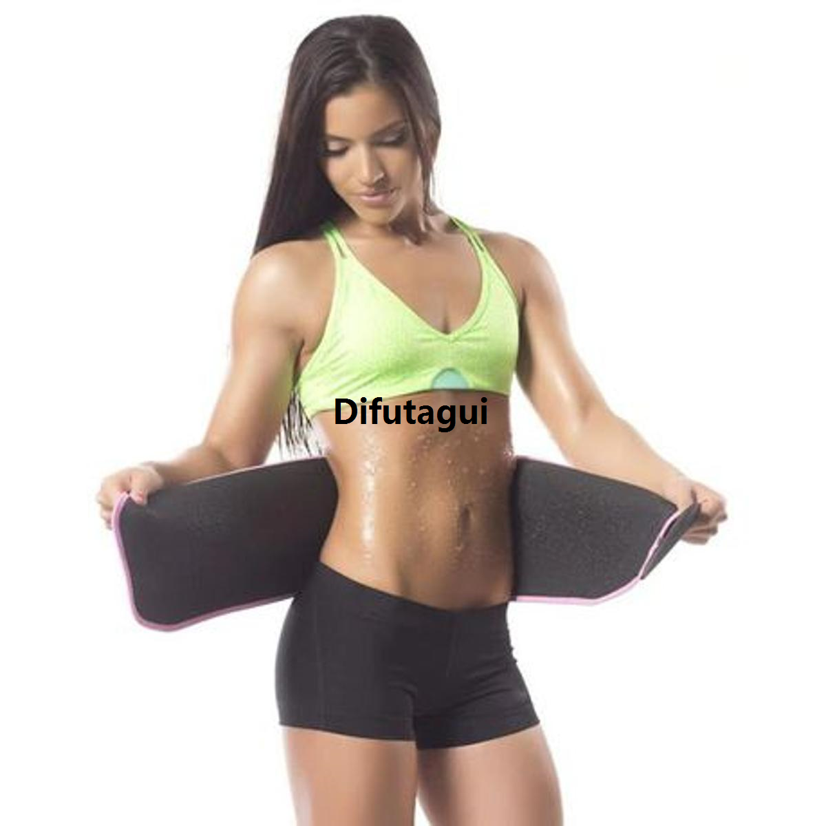 Difutagui Sauna clothes hot yoga available size free men and women material high Fifty percent discount quality universal adjustment fitness body shaping slimming belt