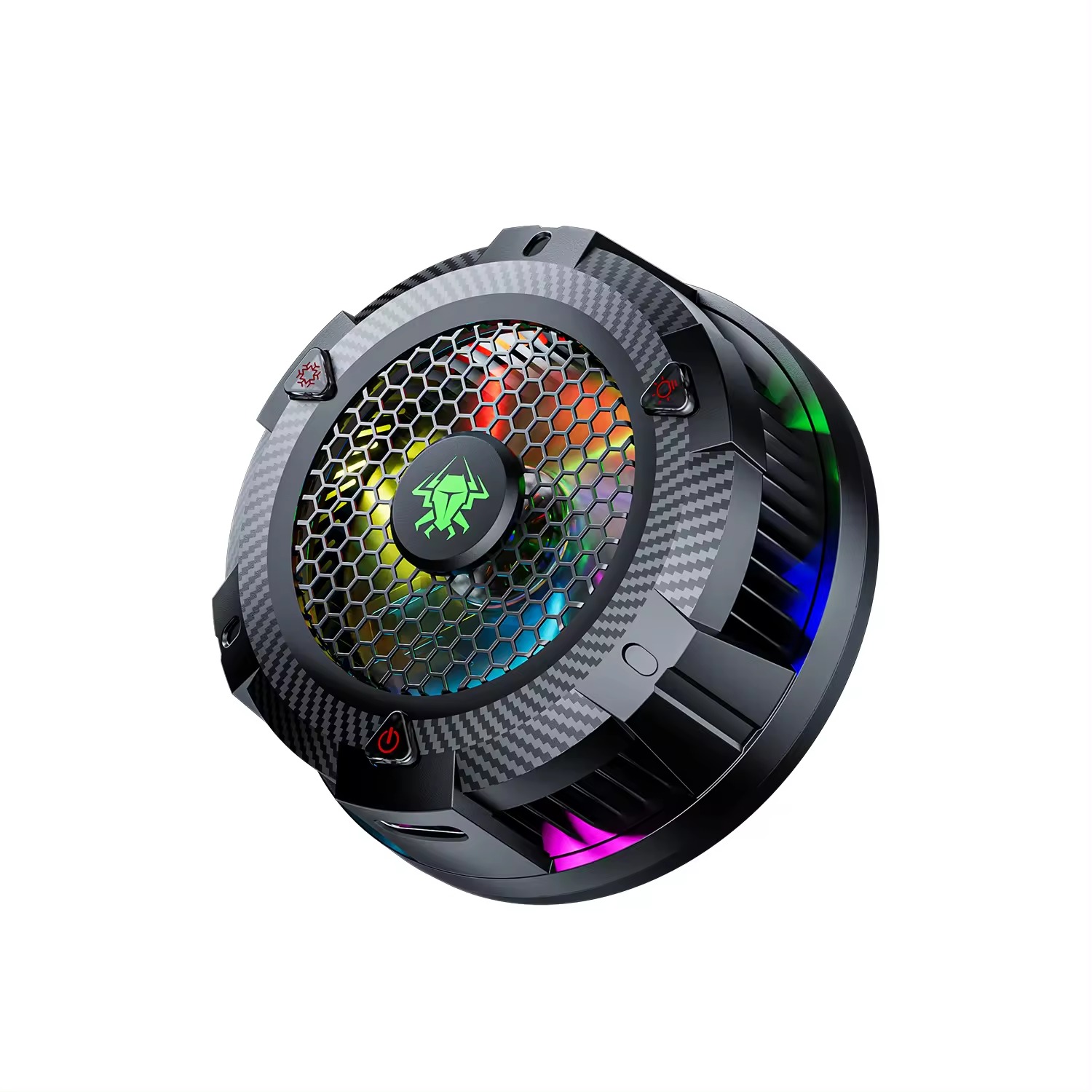 Plextone Mobile Phone Cooler EX1 PRO Radiator Phone Cooling Fan Magnetic Suction RGB Light Mini Fan Semiconductor Refrigeration For Gamer