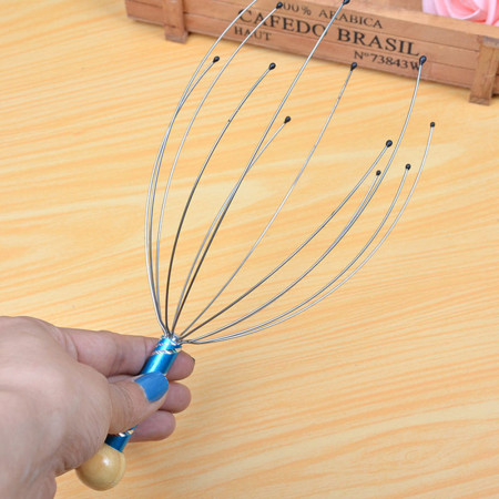 Octopus Shaped Multipoint Head Scalp Massage Manual Massager For Stress Relief Blood Circulation Improvement