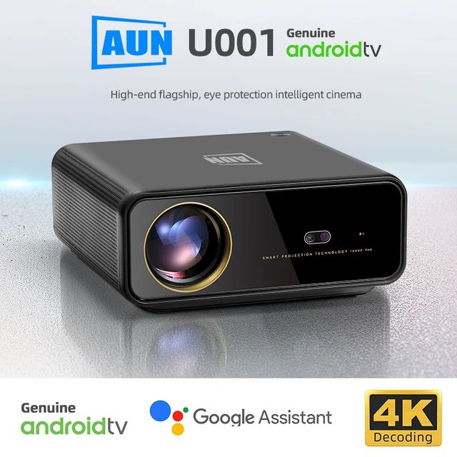 AUN U001 Projector Genuine Android 11 TV Full HD 1920x1080P 4K Decode Movie Theater 3D Electric Focus Home Cinema