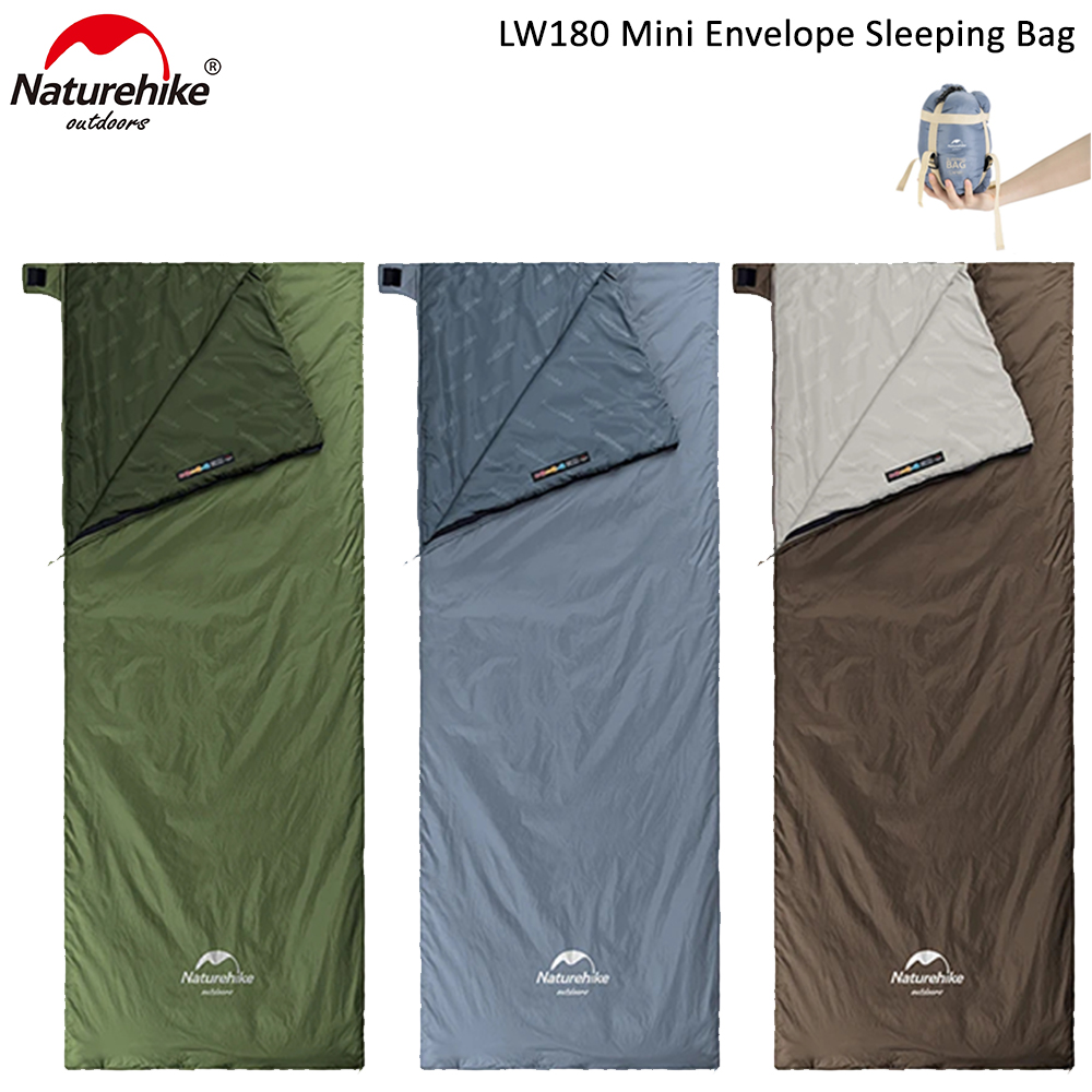Naturehike Outdoor Camping Mini Ultra-Light Waterproof Envelope Cotton Sleeping Bag Quilt