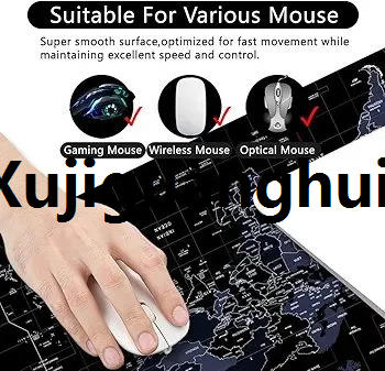 Xujiguanghui World Map Mouse Pad Large XXL Gaming Mouse Pad Desk Luxury Pad 35″ x 15.7″ x 0.12″ Desk Pad (World Map) by wani